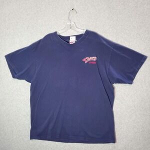 VINTAGE‎ Cheers Men Shirt XL Blue Boston Embroidered Made in US Crew Neck